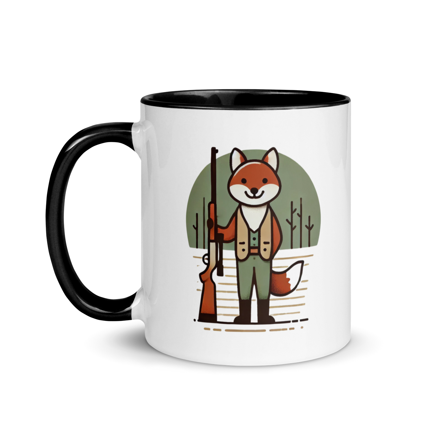 Furry Firearm Fox - Mug with Color Inside