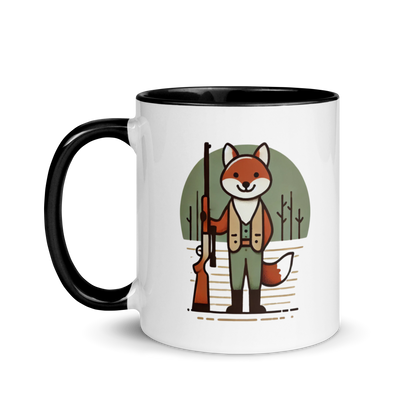 Furry Firearm Fox - Mug with Color Inside