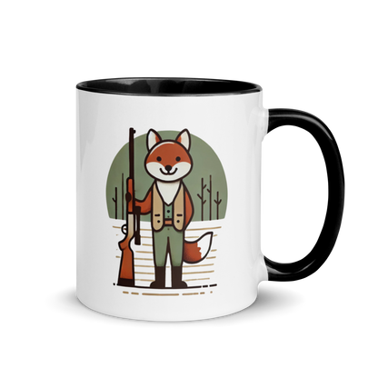 Furry Firearm Fox - Mug with Color Inside