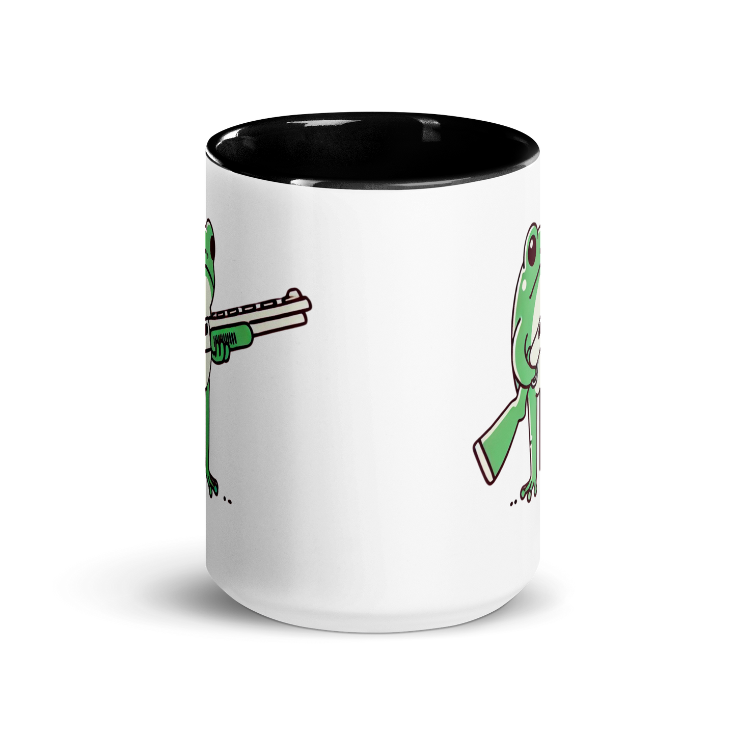 Furry Firearm Frog - Mug with Color Inside