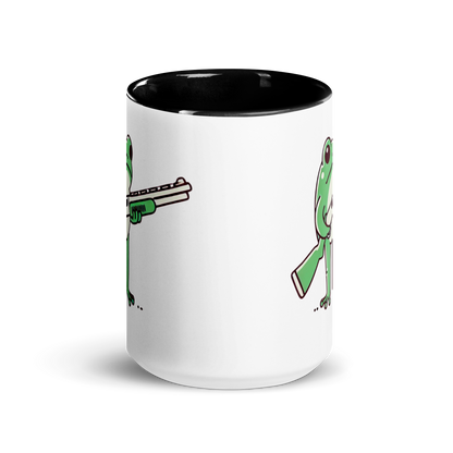 Furry Firearm Frog - Mug with Color Inside