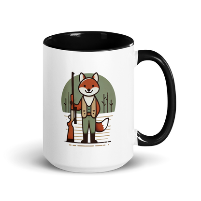 Furry Firearm Fox - Mug with Color Inside