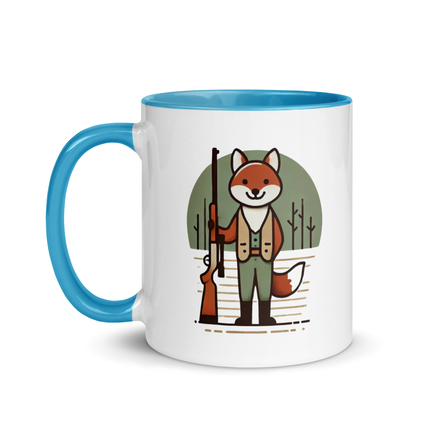 Furry Firearm Fox - Mug with Color Inside