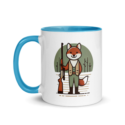 Furry Firearm Fox - Mug with Color Inside