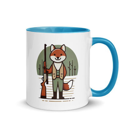 Furry Firearm Fox - Mug with Color Inside