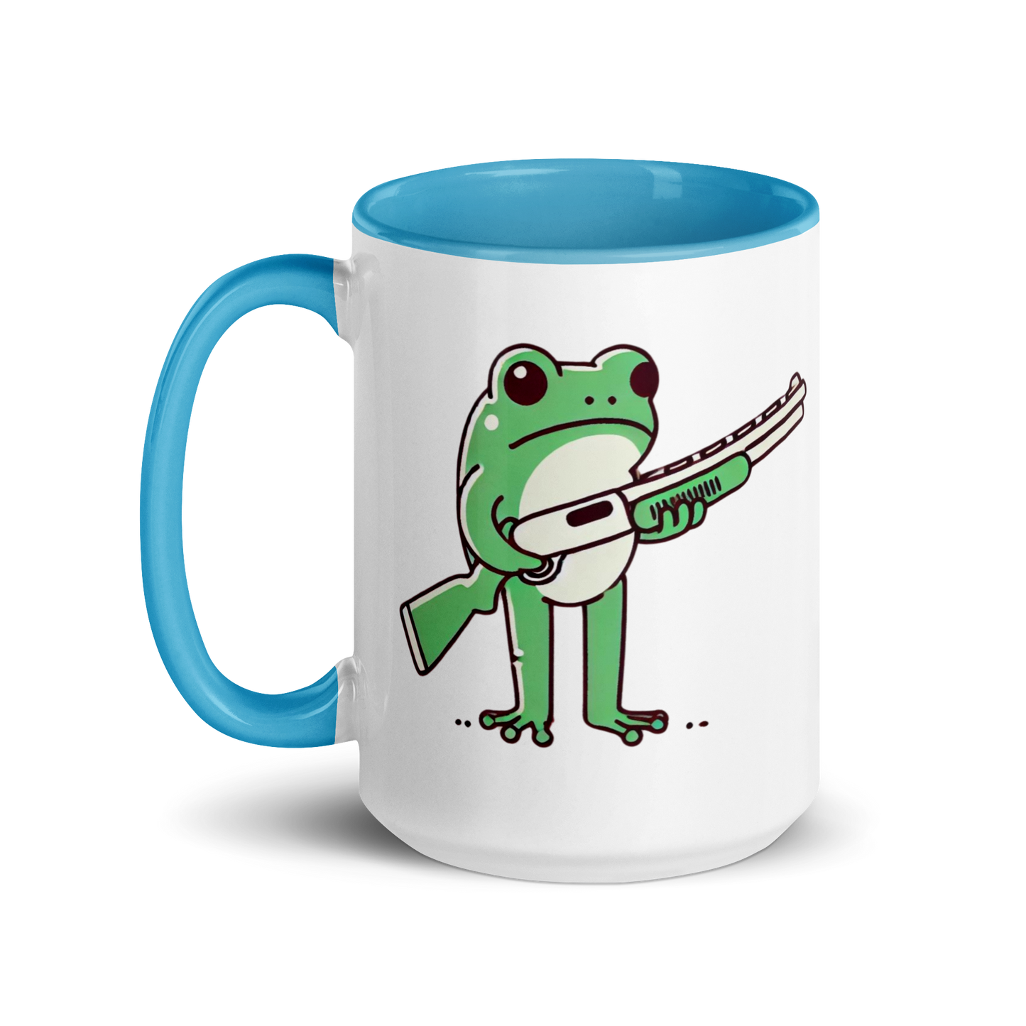 Furry Firearm Frog - Mug with Color Inside