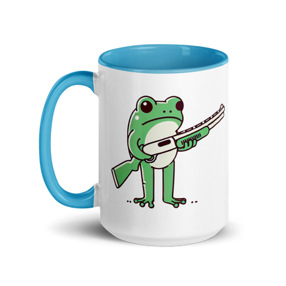 Furry Firearm Frog - Mug with Color Inside