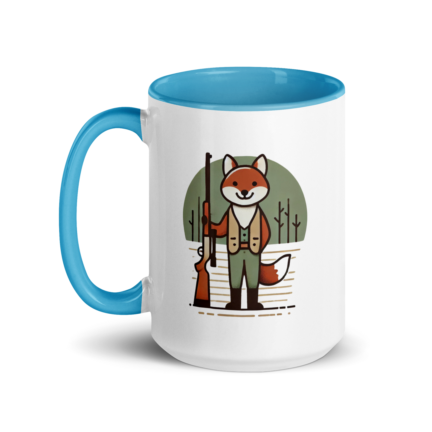 Furry Firearm Fox - Mug with Color Inside