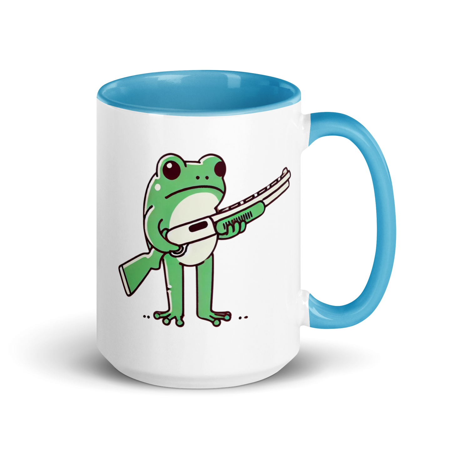 Furry Firearm Frog - Mug with Color Inside