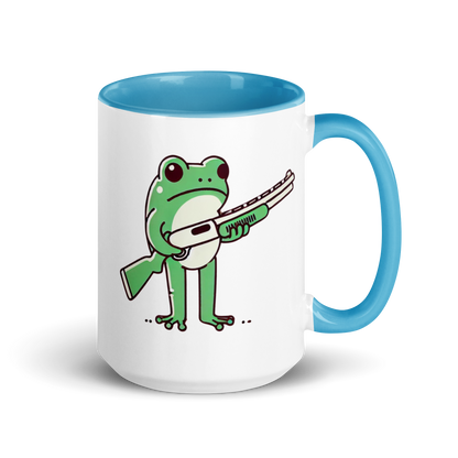 Furry Firearm Frog - Mug with Color Inside