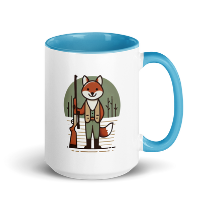 Furry Firearm Fox - Mug with Color Inside