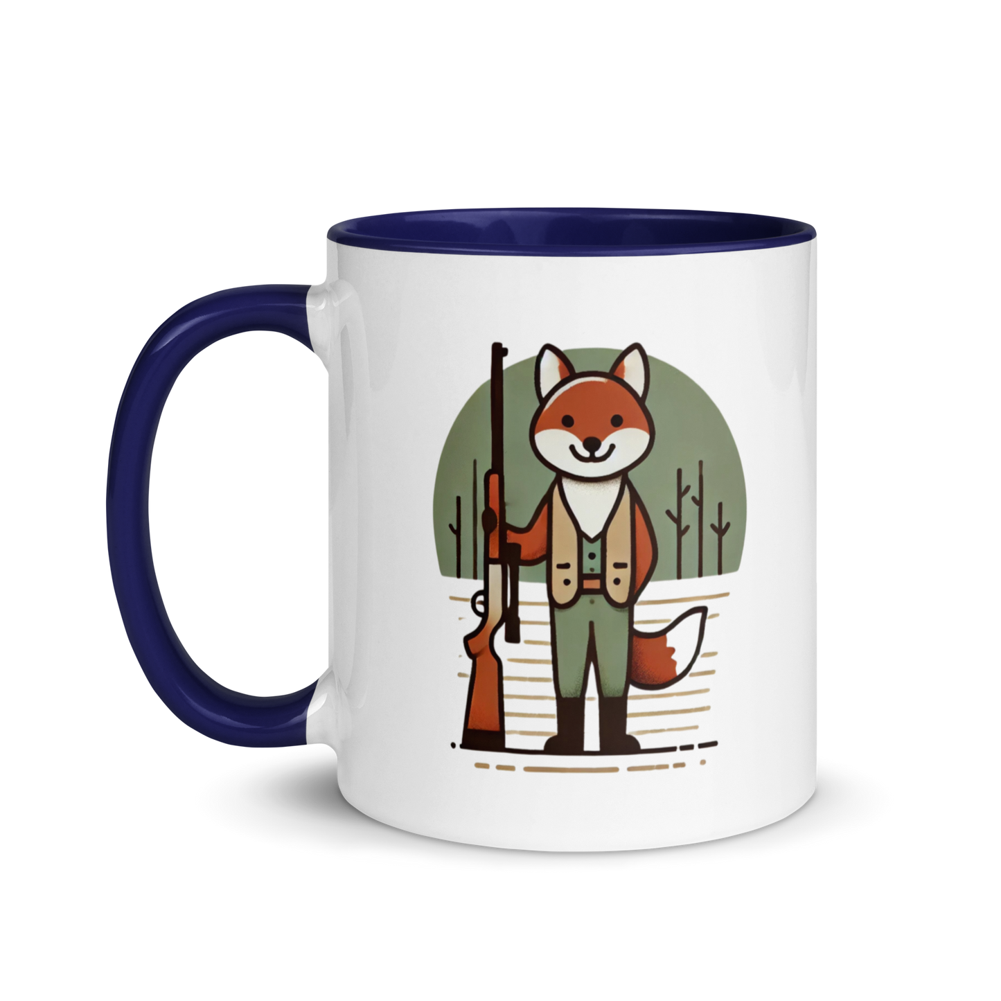 Furry Firearm Fox - Mug with Color Inside