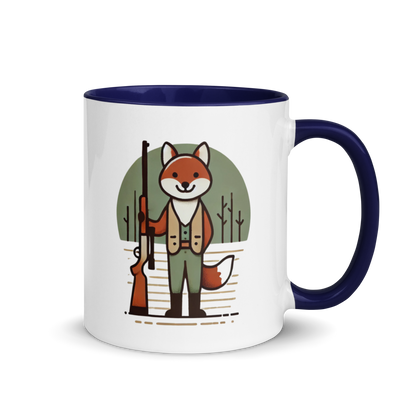 Furry Firearm Fox - Mug with Color Inside