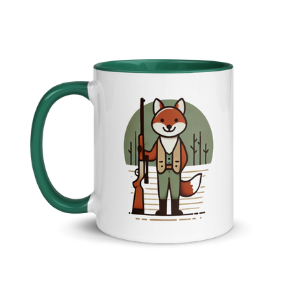 Furry Firearm Fox - Mug with Color Inside