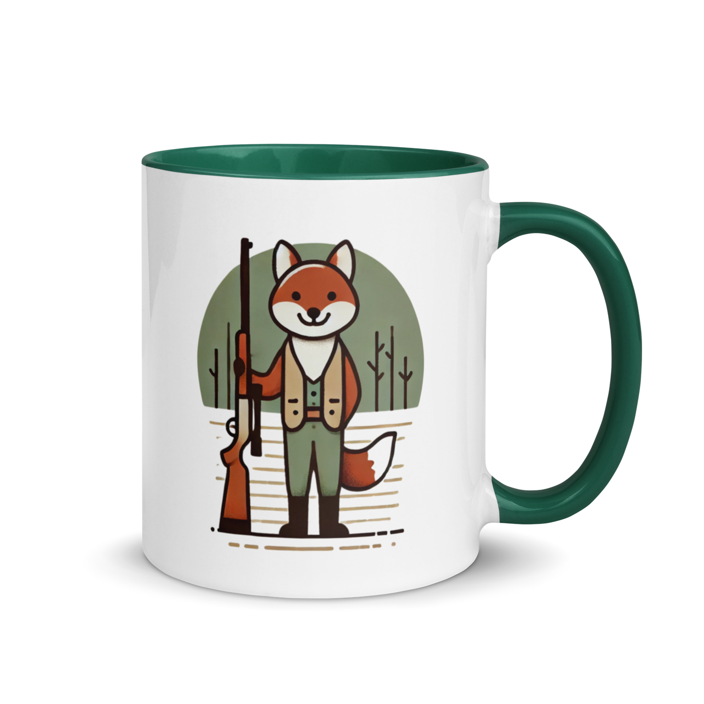 Furry Firearm Fox - Mug with Color Inside