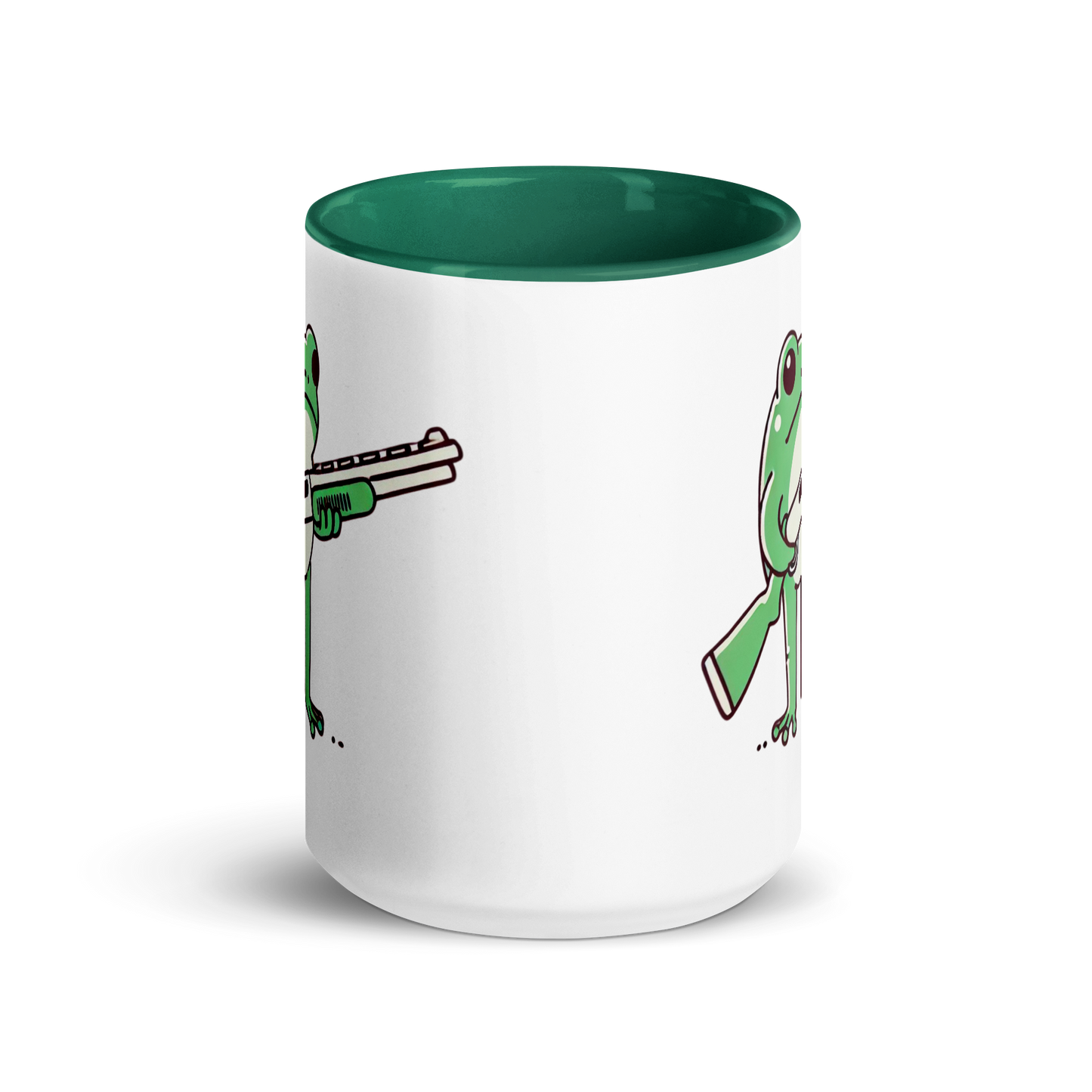 Furry Firearm Frog - Mug with Color Inside