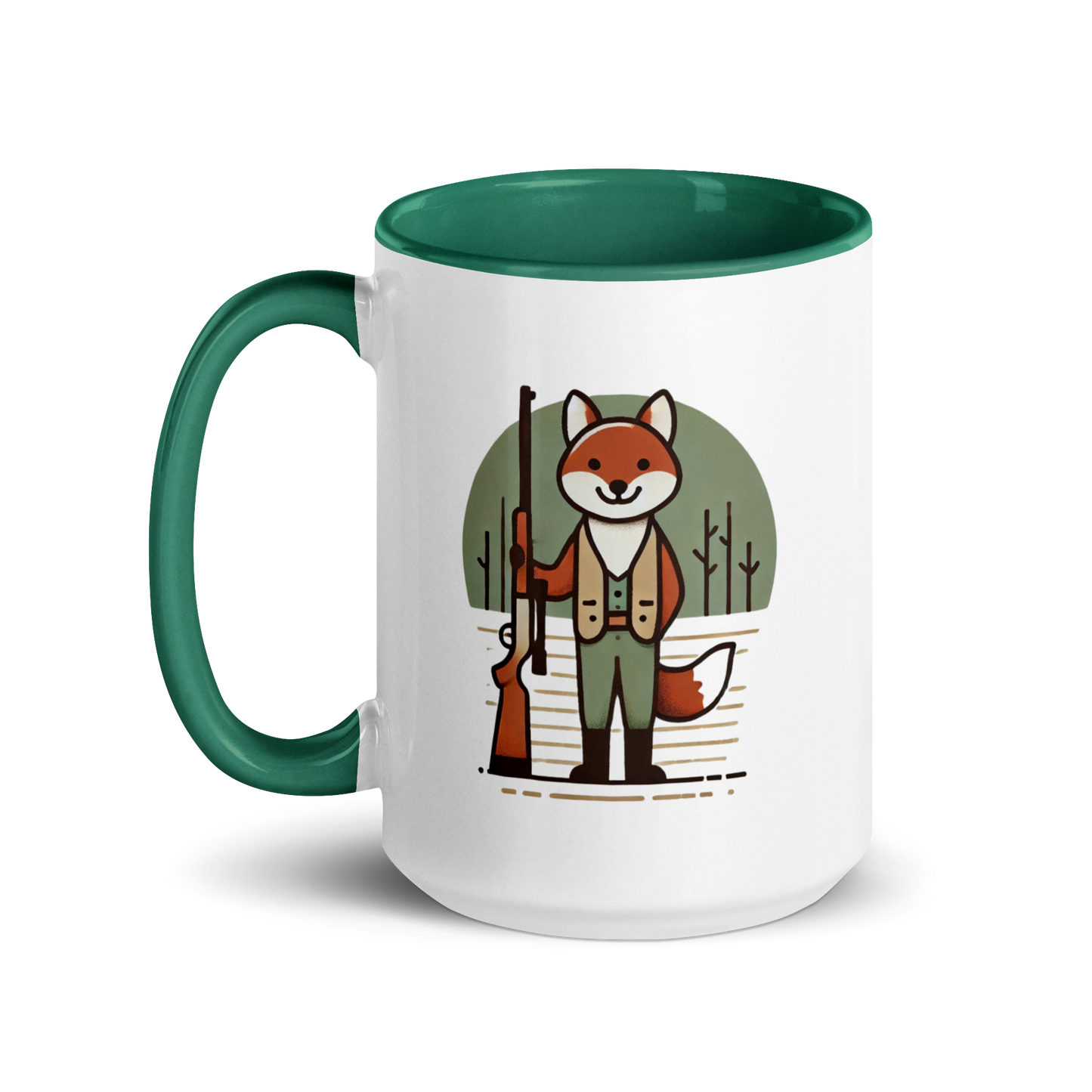 Furry Firearm Fox - Mug with Color Inside