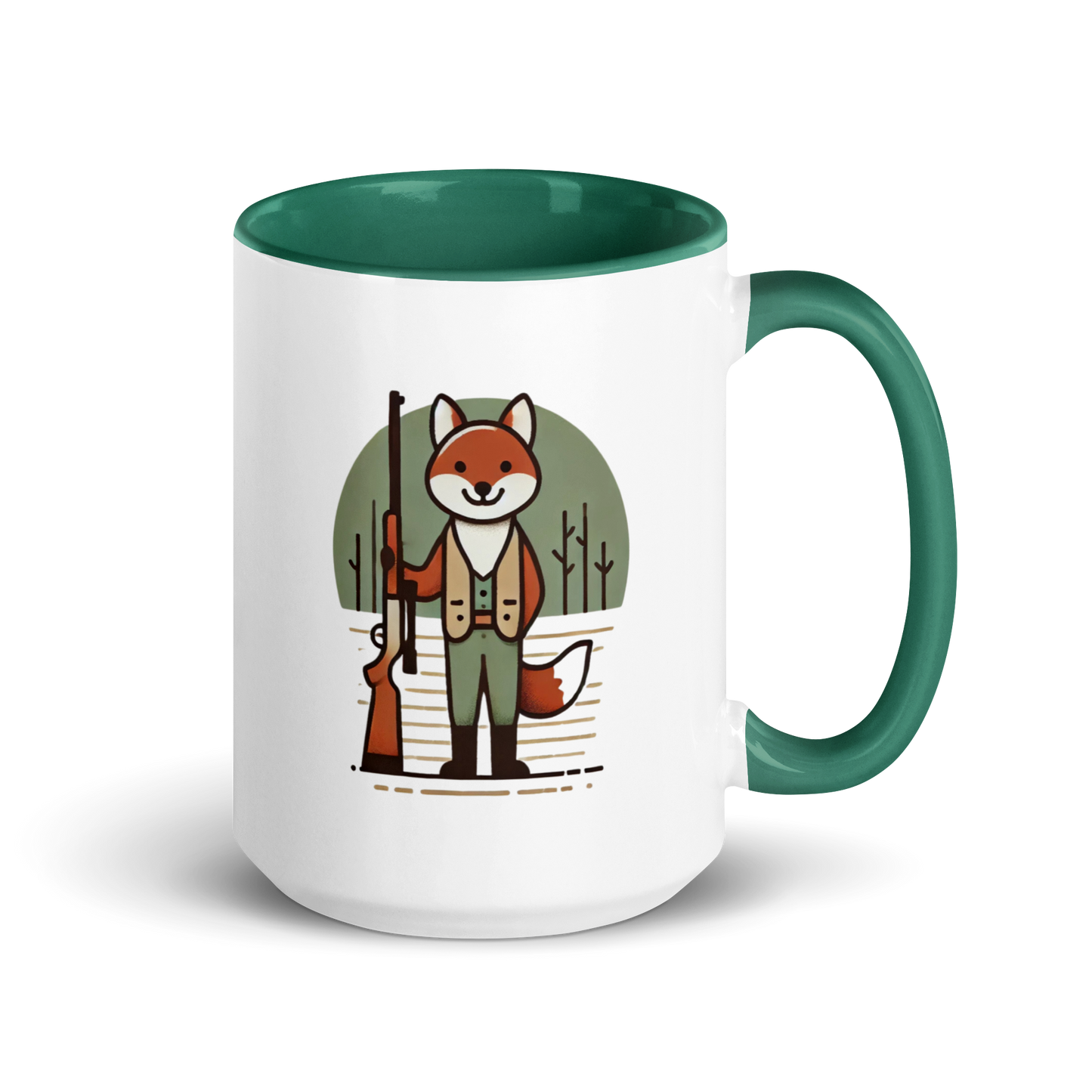 Furry Firearm Fox - Mug with Color Inside