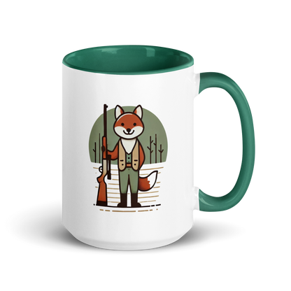 Furry Firearm Fox - Mug with Color Inside