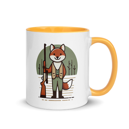 Furry Firearm Fox - Mug with Color Inside