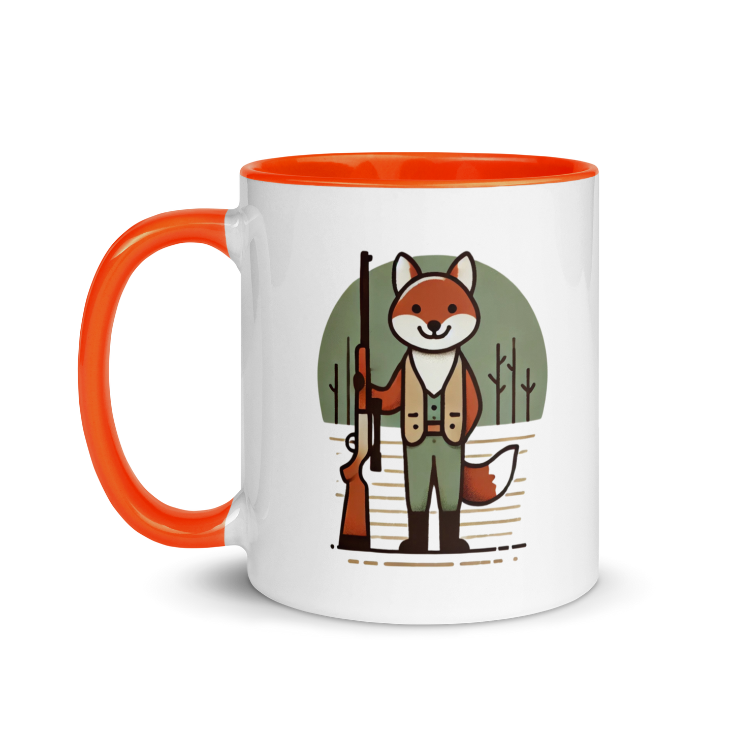 Furry Firearm Fox - Mug with Color Inside