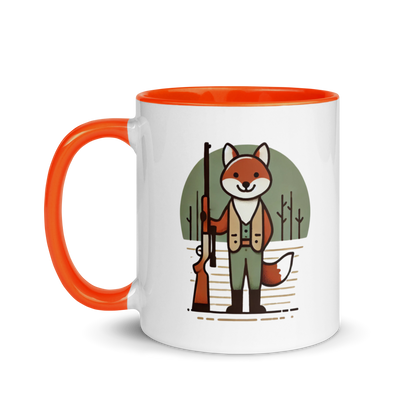 Furry Firearm Fox - Mug with Color Inside