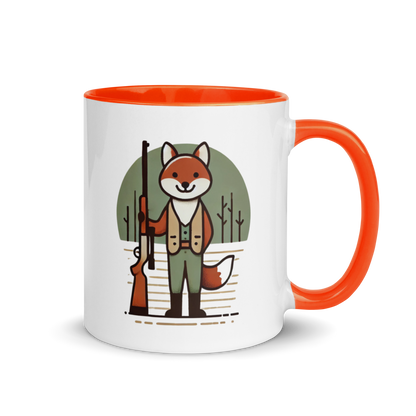 Furry Firearm Fox - Mug with Color Inside