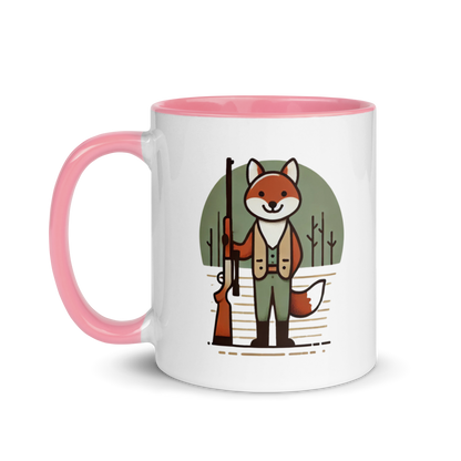 Furry Firearm Fox - Mug with Color Inside