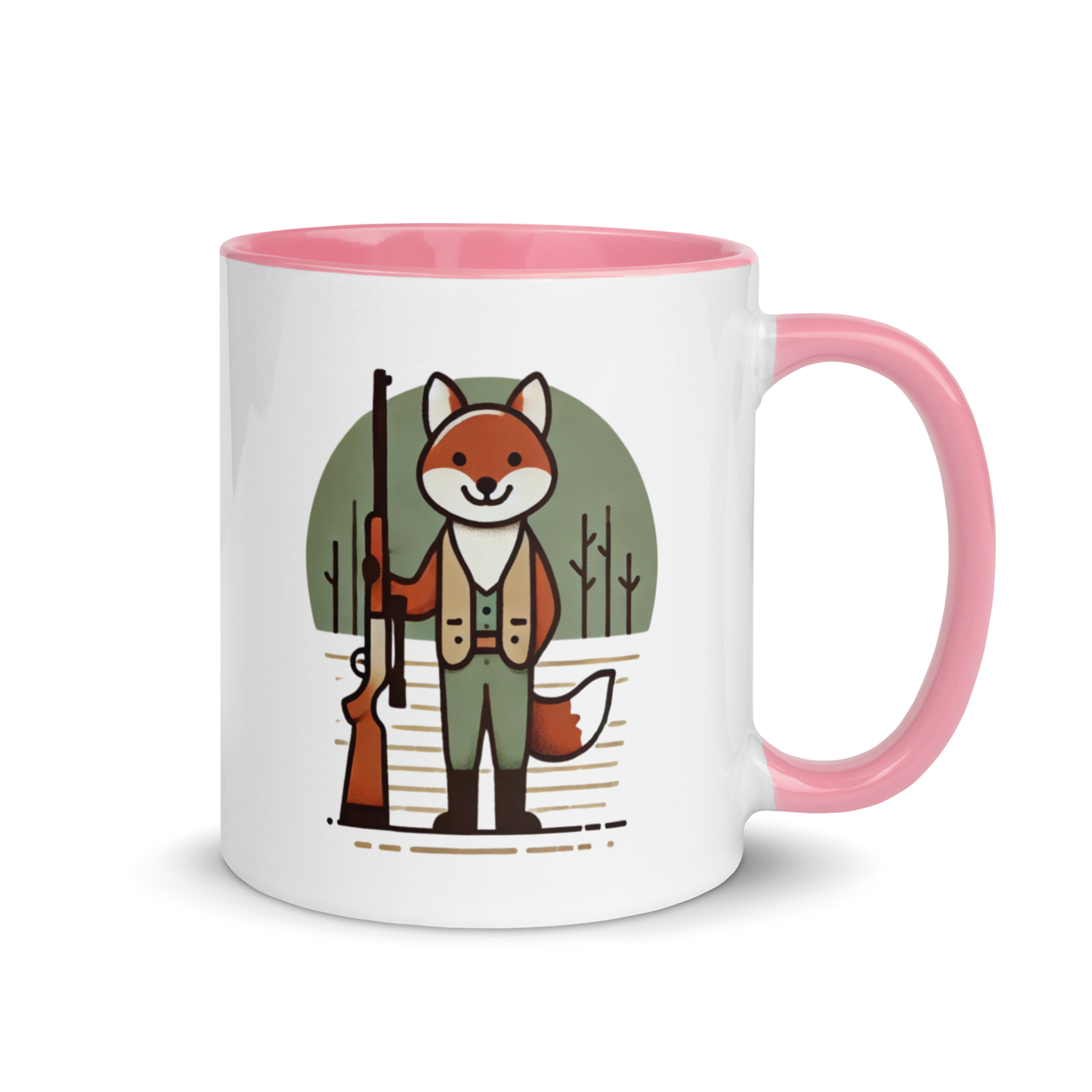 Furry Firearm Fox - Mug with Color Inside